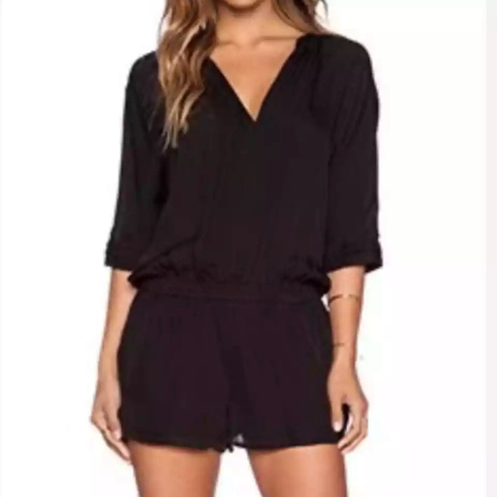 Joie Shorts Romper Black